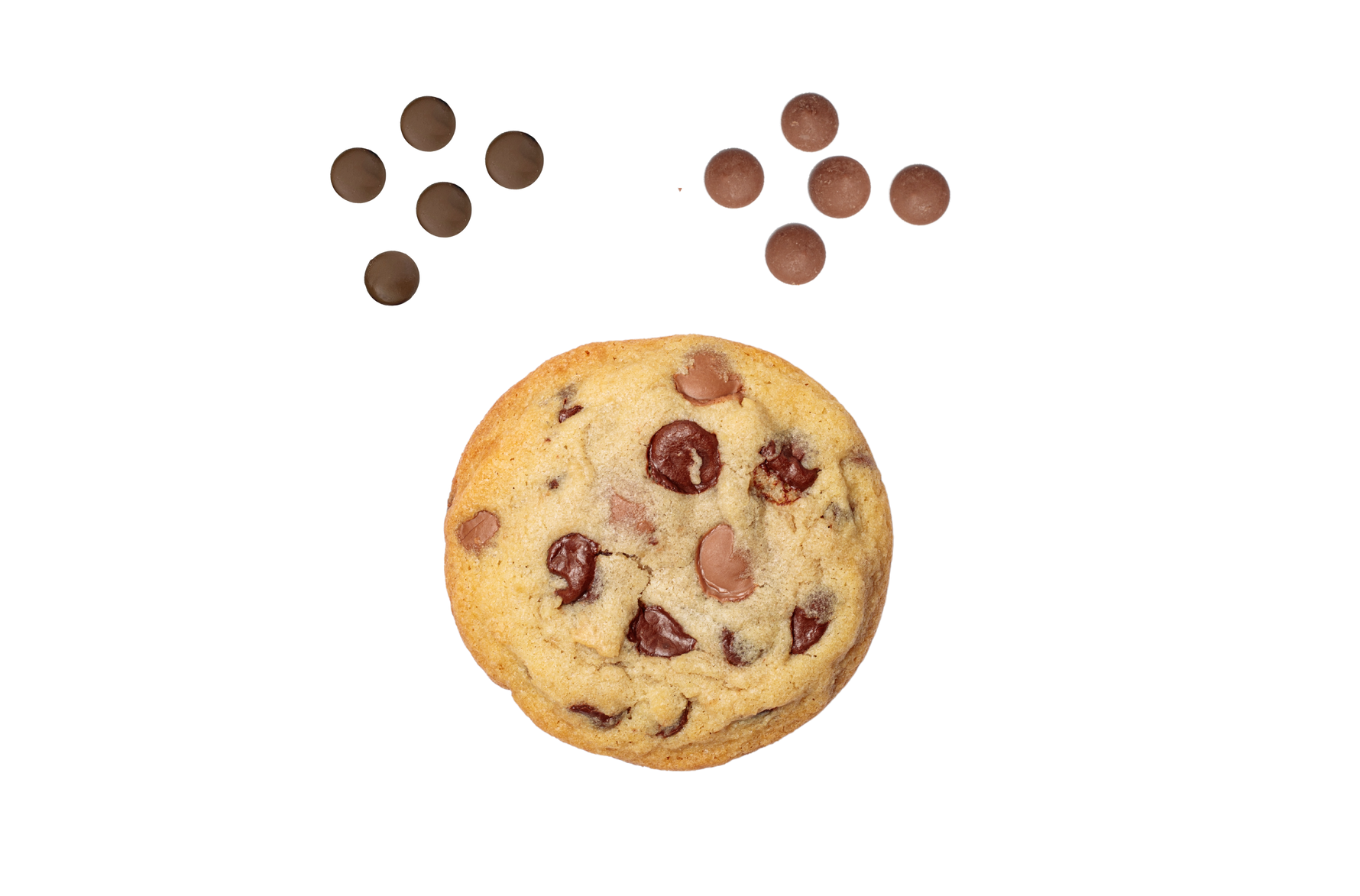 Decadent chocolate chip cookies made with rich Irish butter, Madagascar Bourbon pure vanilla extract, and premium Belgian dark and milk chocolate for an indulgent, gourmet treat