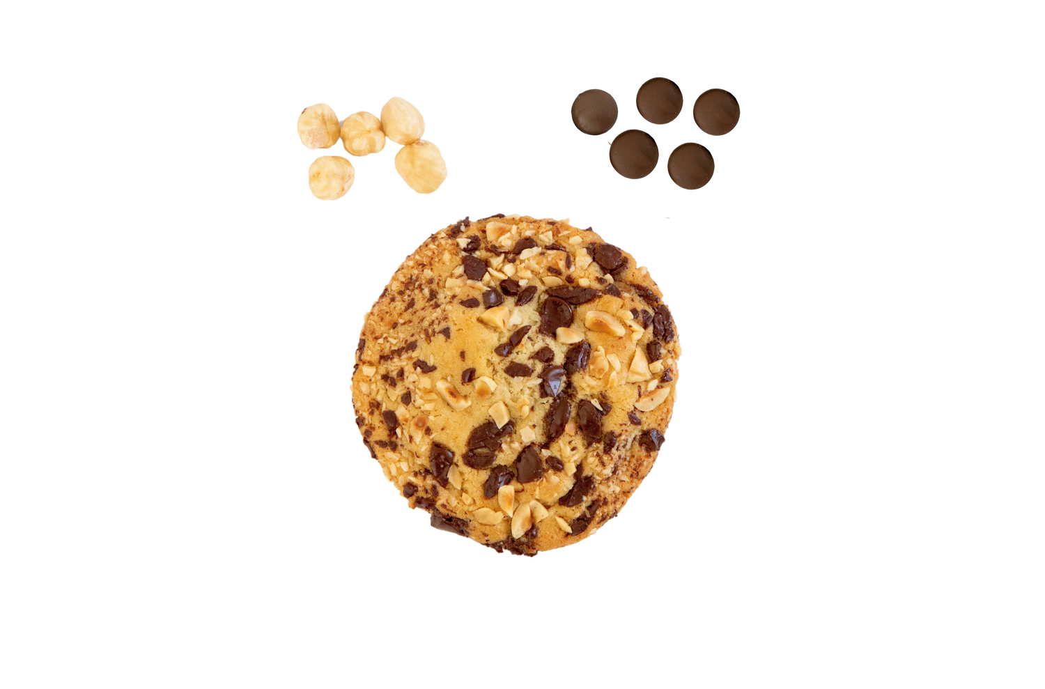 cookies with hazelnut chocolate spread filling