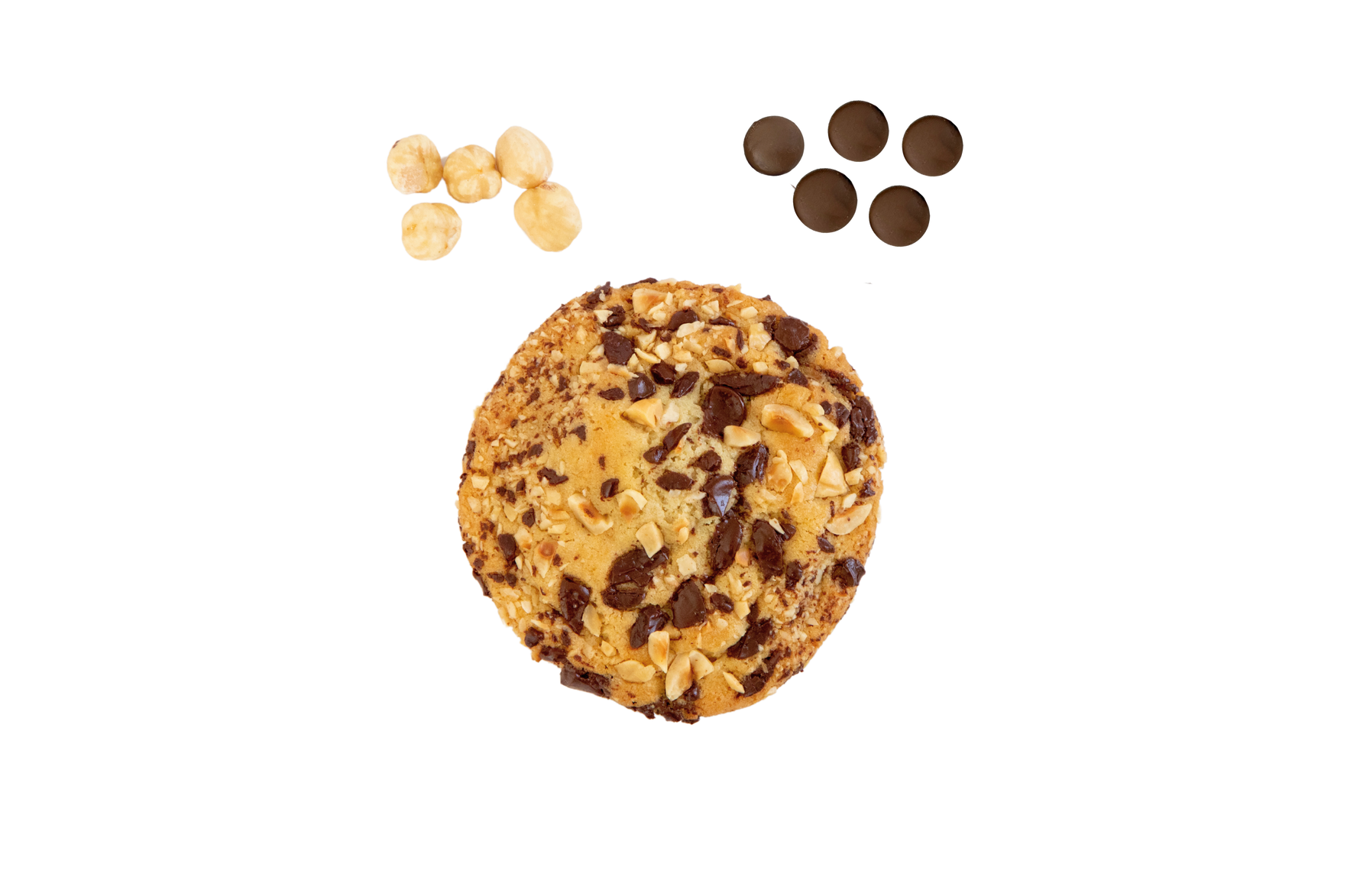cookies with hazelnut chocolate spread filling
