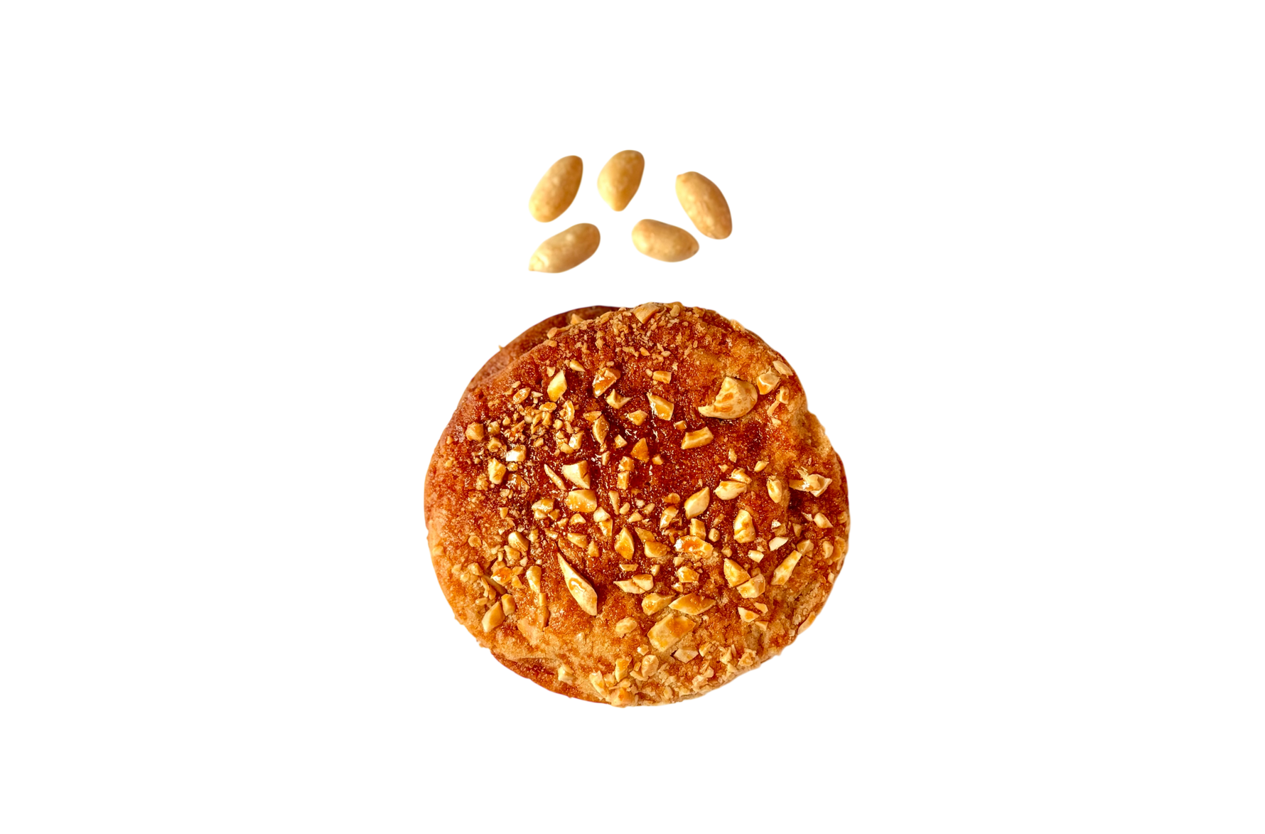 Peanut butter cookie with peanuts