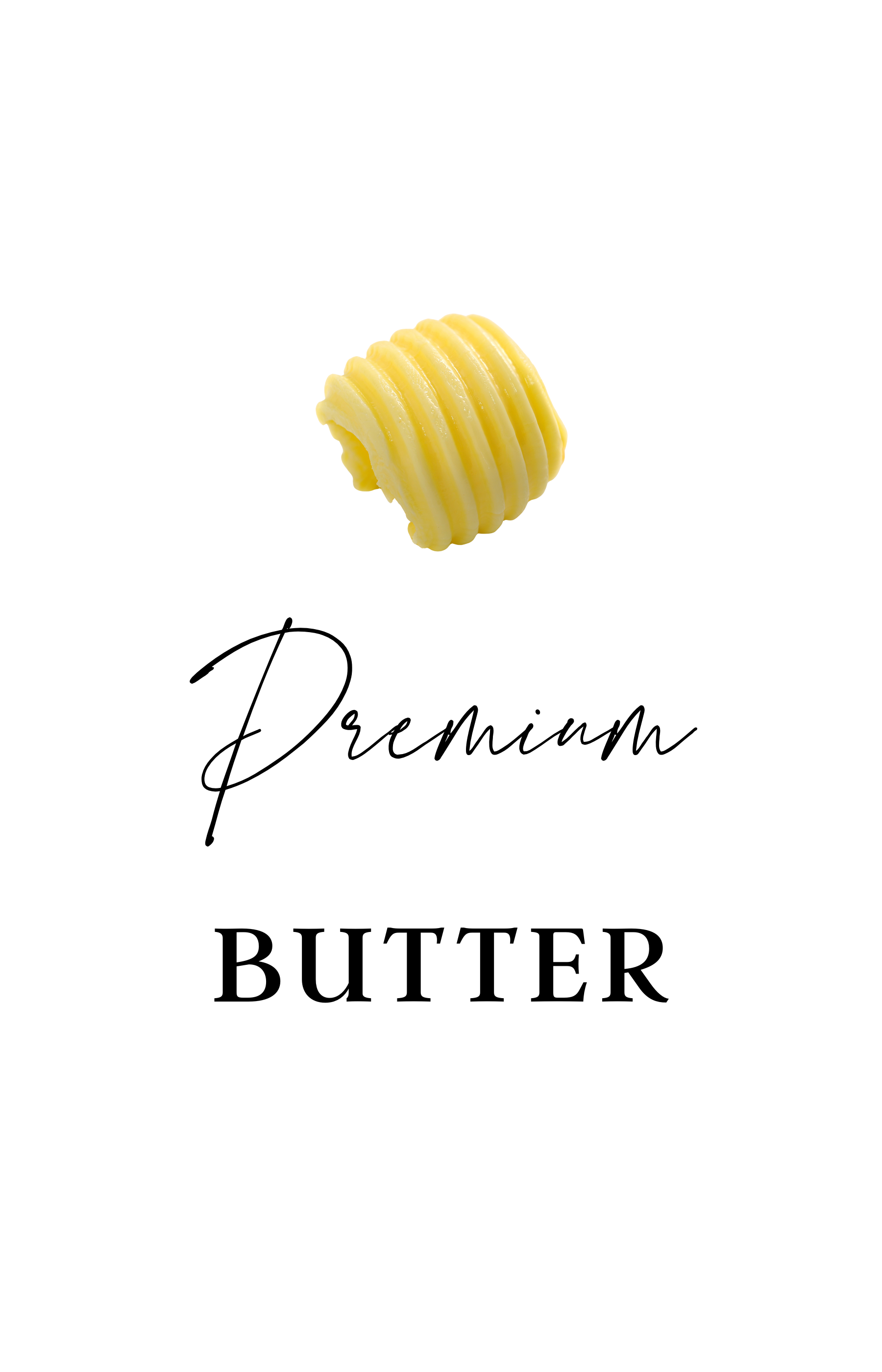 Luxurious premium butter with a rich, creamy texture and exceptional flavor, perfect for enhancing baked goods, cooking, or spreading on fresh bread