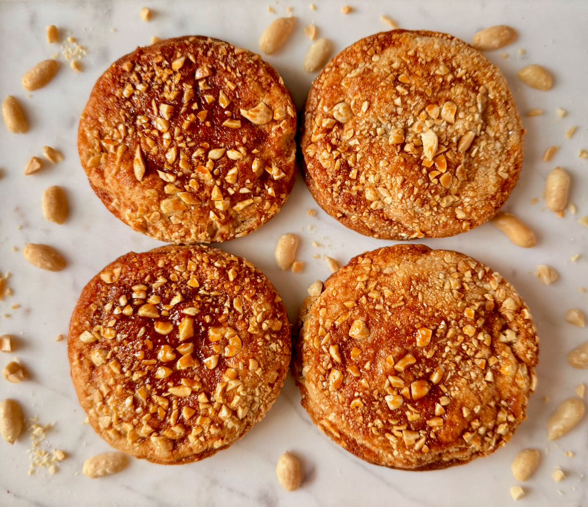 Crunchy peanut butter cookies