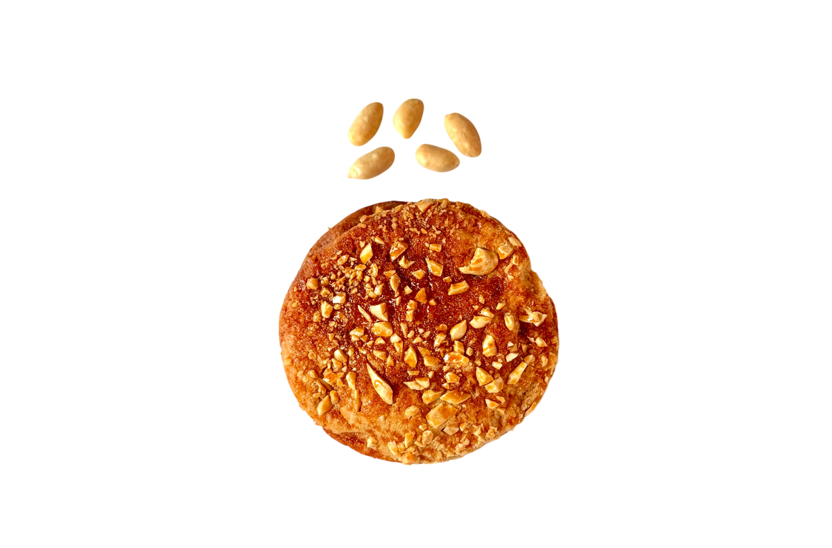 Peanut butter cookie with peanuts