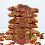 Delicious walnut cookies paired with rich Belgian milk chocolate, offering a perfect balance of crunchy walnuts and smooth, creamy chocolate for a truly indulgent experience