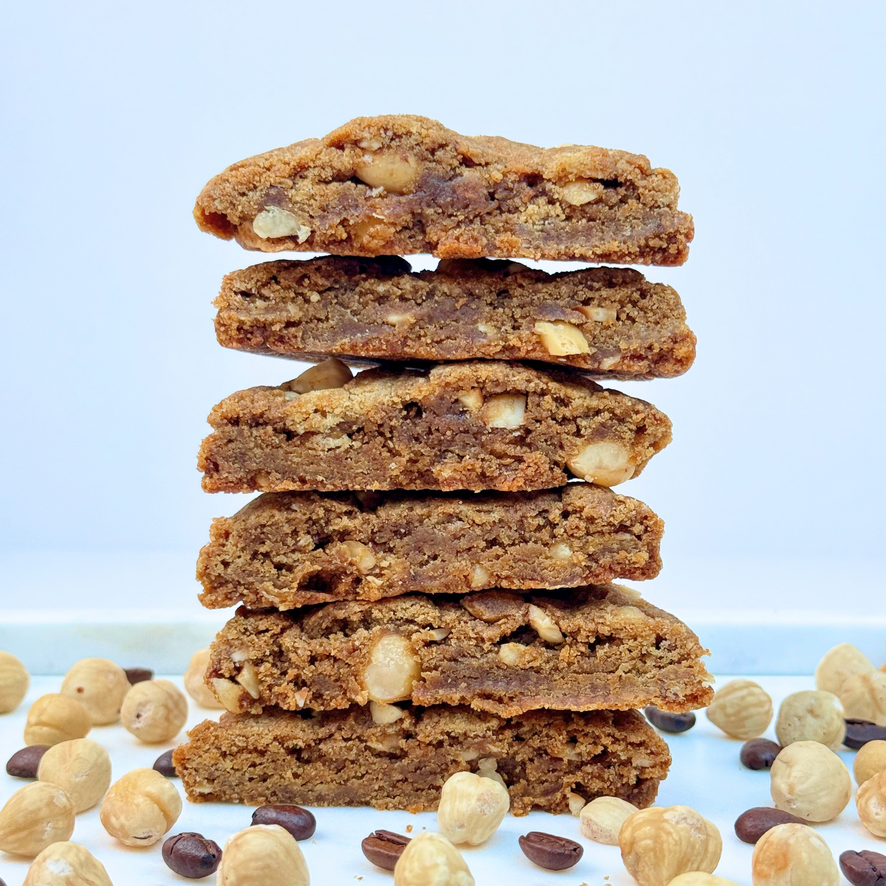 Hazelnut espresso cookies, crafted with roasted hazelnuts and bold espresso for a deliciously nutty, coffee-infused treat that tastes just like a latte