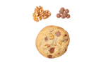 Rich and buttery walnut cookies with premium Belgian milk chocolate, combining crunchy walnuts with smooth, creamy chocolate for a perfectly indulgent treat